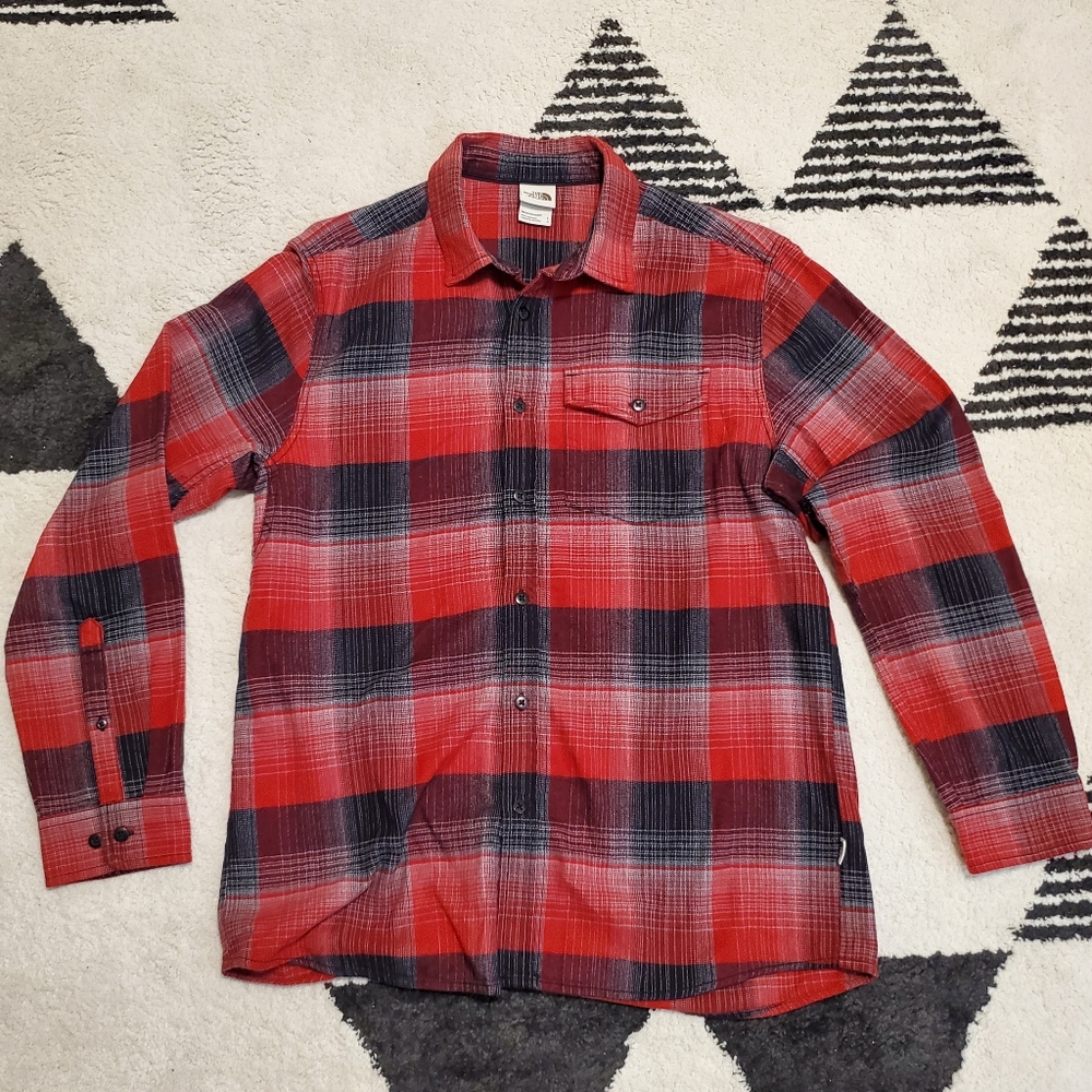 North Face Flannel Men's L